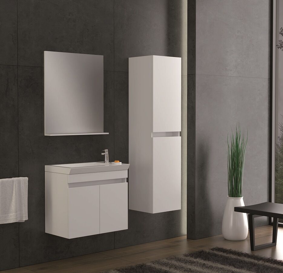Smart Lidya 60 cm Beyaz Banyo Dolabı