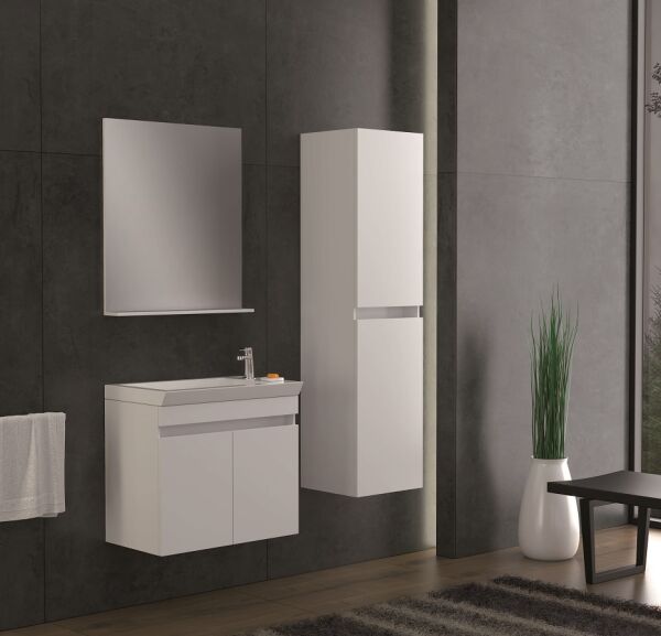 Smart Lidya 60 cm Beyaz Banyo Dolabı