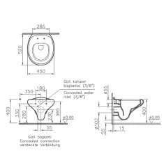 Vitra İstanbul Asma Klozet, Vitra Clean