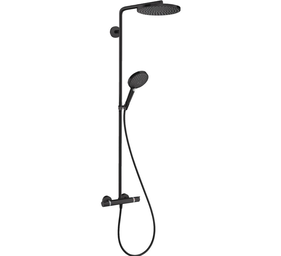Hansgrohe Raindance Select S 240 Parlak Siyah Duş Seti