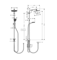 Hansgrohe Croma S Reno 240 Duş Seti
