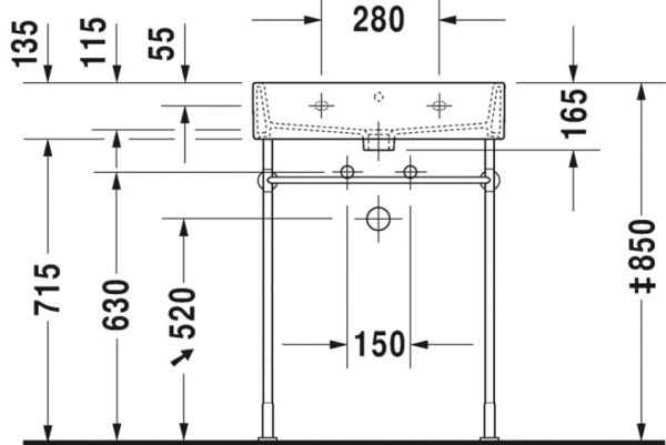 Duravit Vero Air Tezgahüstü Lavabo 60 cm