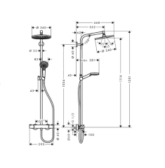 Hansgrohe Crometta S 240 Duş Seti