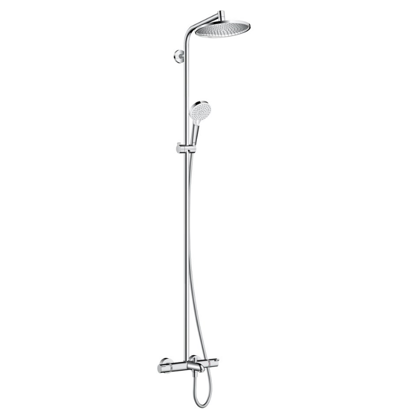 Hansgrohe Crometta E D240 Termostatik Bataryalı Duş Seti