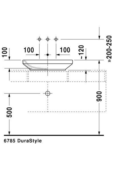 Duravit DuraStyle Çanak Lavabo 60 cm