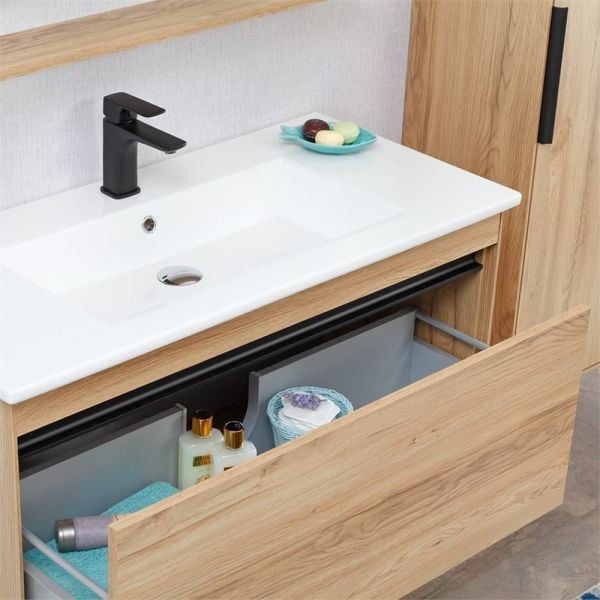 Orka Patara 80 cm  Legnano  Banyo Dolabı