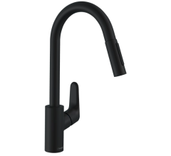 Hansgrohe Focus M41 Siyah  Eviye  Bataryası