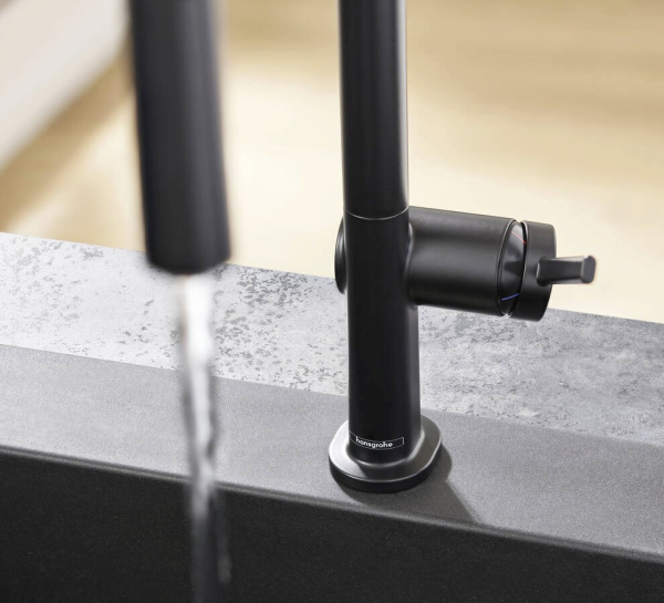 Hansgrohe Talis M54 Sıyah Eviye Bataryası