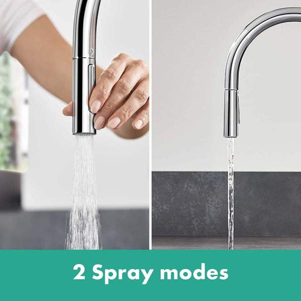 Hansgrohe Talis M54 Sıyah Eviye Bataryası