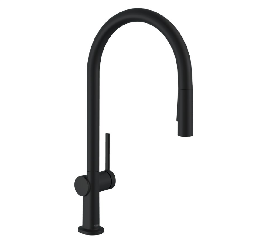 Hansgrohe Talis M54 Sıyah Eviye Bataryası