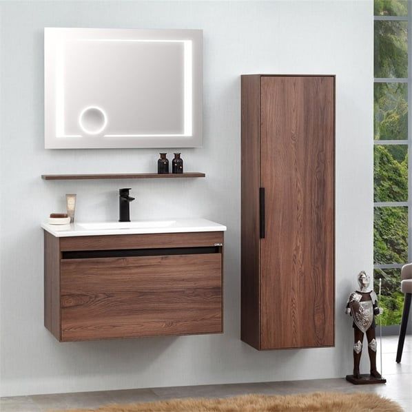 Orka Patara 80 cm  Navara  Banyo Dolabı