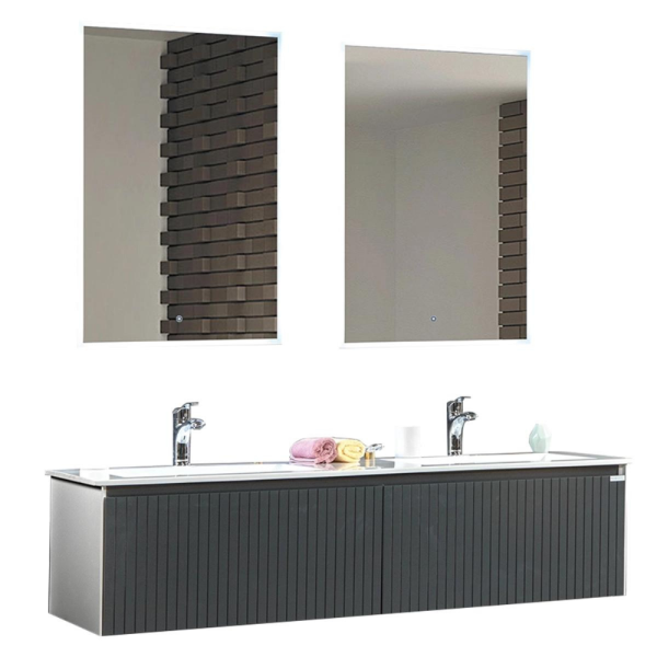 Bagnora Grate Antrasit 160 cm Banyo Dolabı