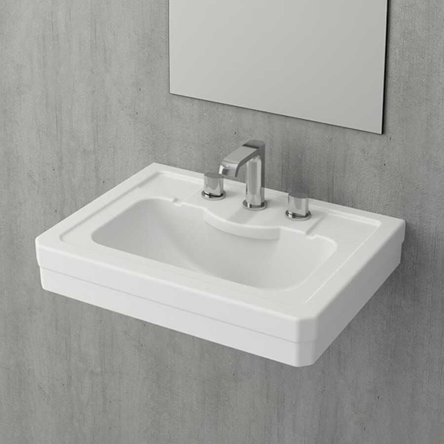 BOCCHI Verona Lavabo,60 cm Mat Beyaz