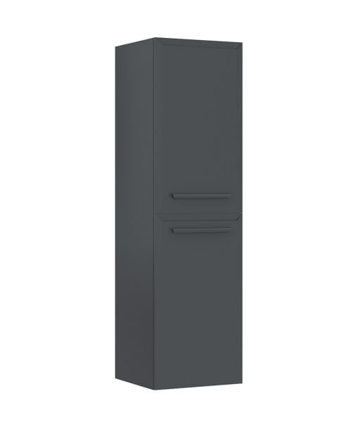 Orka Nuvola 100 cm Parlak Antrasit Banyo Dolabı