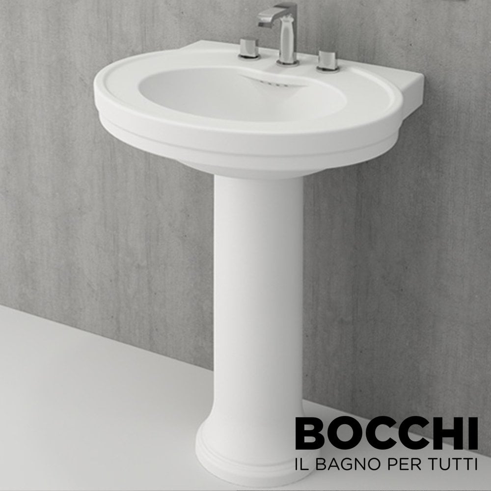 BOCCHİ Verona Lavabo 70 cm Mat Beyaz