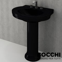 BOCCHİ Verona Lavabo 70 cm Parlak Siyah