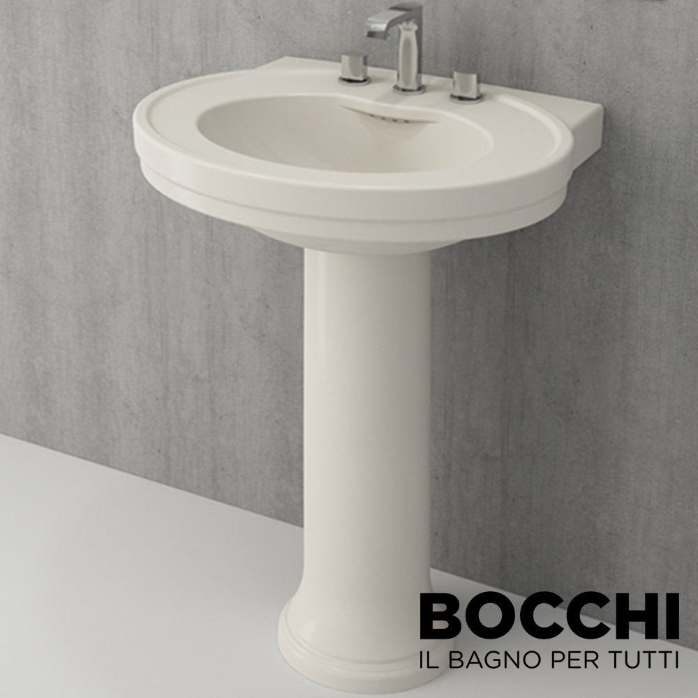 BOCCHİ Verona Lavabo 70 cm Parlak Bisküvi