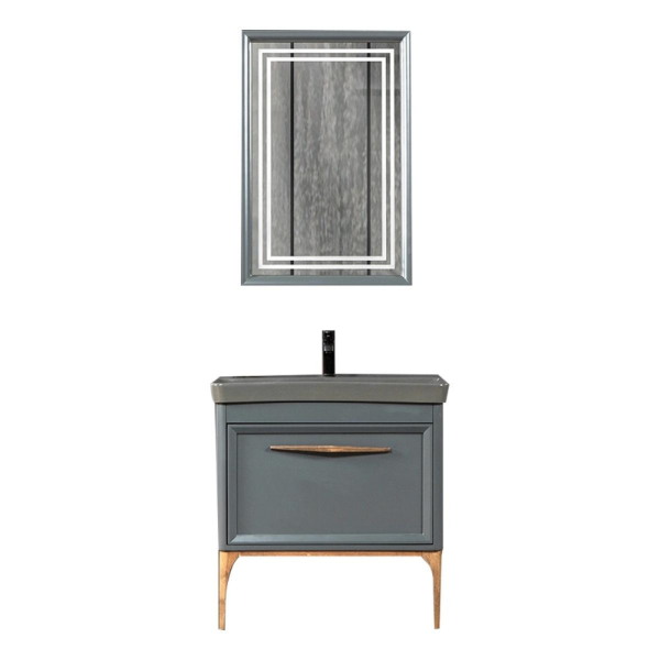 Bagnora Foresta Antrasit 80 cm Banyo Dolabı