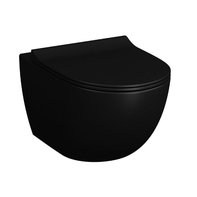 Vitra Sento Rim-ex Mat Siyah Asma Klozet