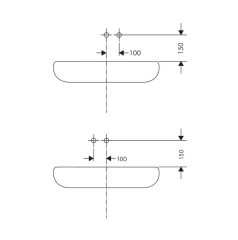 Hansgrohe Metris 22,5 Ankastre Lavabo Bataryası