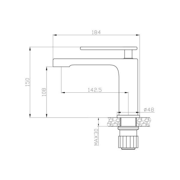 NEWARC Zeta Krom Lavabo Bataryası