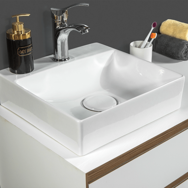 Bagnora Sharp Beyaz 100 cm Mdf Banyo Dolabı