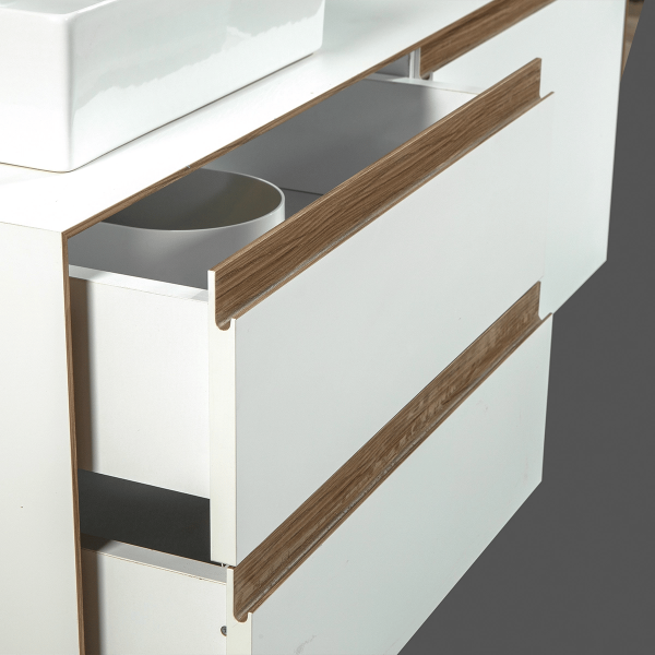 Bagnora Sharp Beyaz 100 cm Mdf Banyo Dolabı