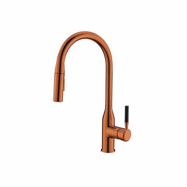 NEWARC Step Spirelli Parlak Bakır Mutfak Eviye Bataryası