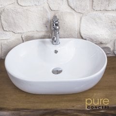 Pure W-140 Çanak Lavabo 59 cm Beyaz