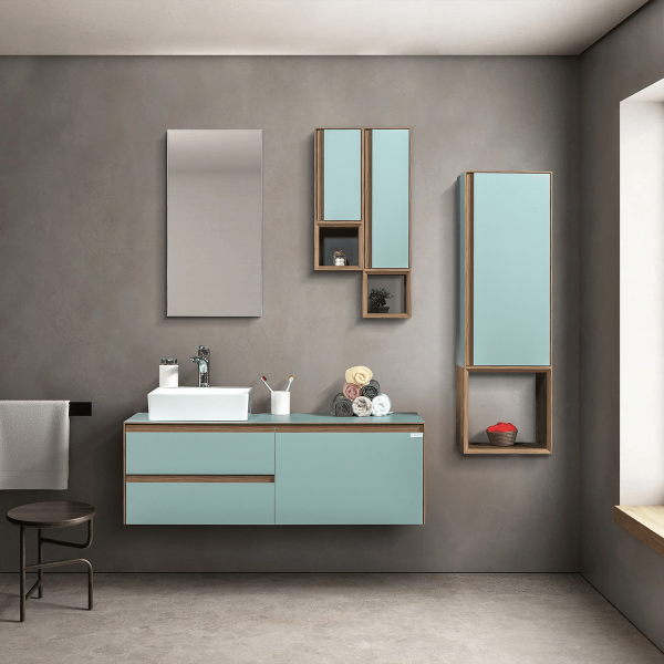 Bagnora Sharp Nil Yeşili 120 cm Mdf Banyo Dolabı