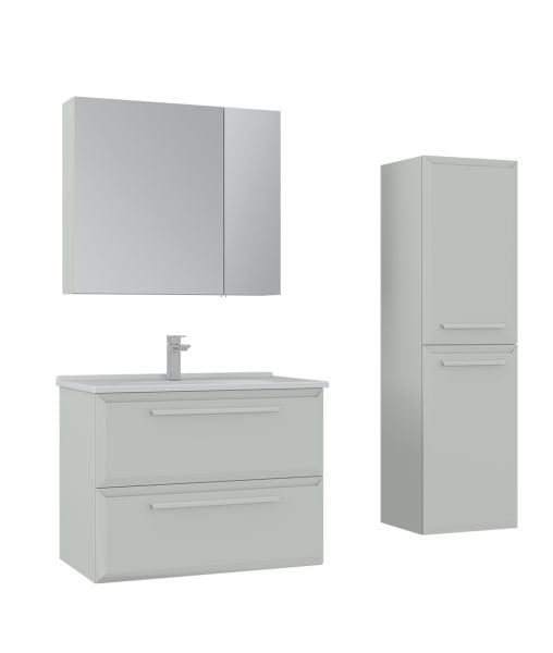 Orka Nuvola 80 cm Parlak Kaşmir Banyo Dolabı