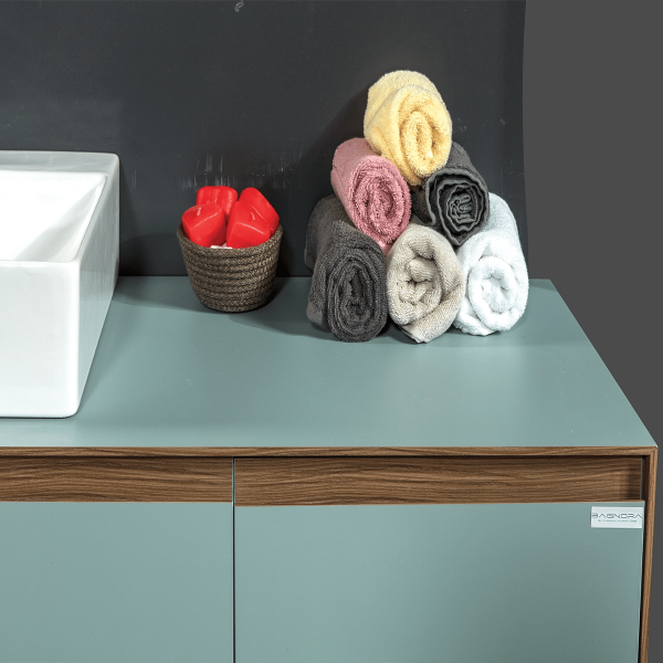 Bagnora Sharp Nil Yeşili 100 cm Mdf Banyo Dolabı