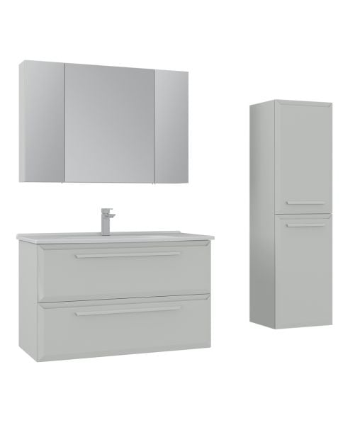 Orka Nuvola 100 cm Parlak Kaşmir Banyo Dolabı