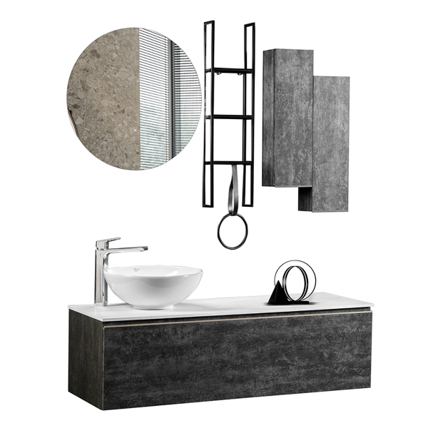 Bagnora Padova 100 cm Mdf Banyo Dolabı