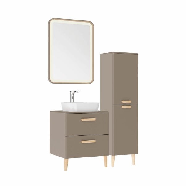 Creavit Patara 60 cm Banyo Dolabı Cappucino