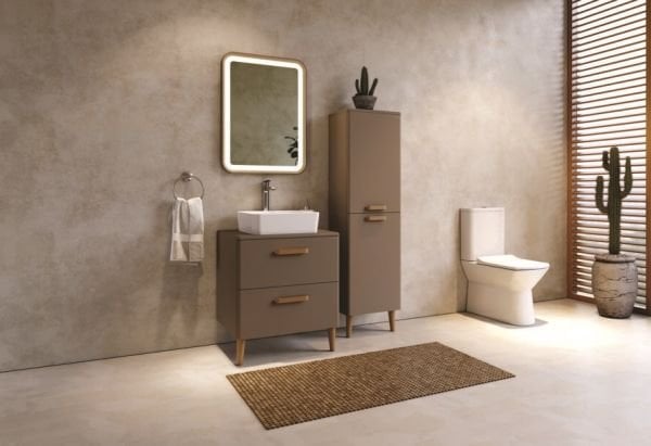 Creavit Patara 60 cm Banyo Dolabı Cappucino