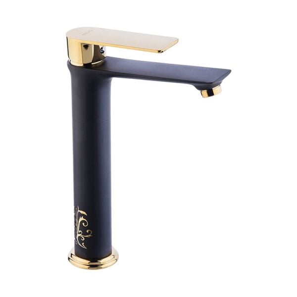 Pure Concept Crow BG-210 Set Üstü Lavabo Bataryası (Siyah-Altın Sarı)