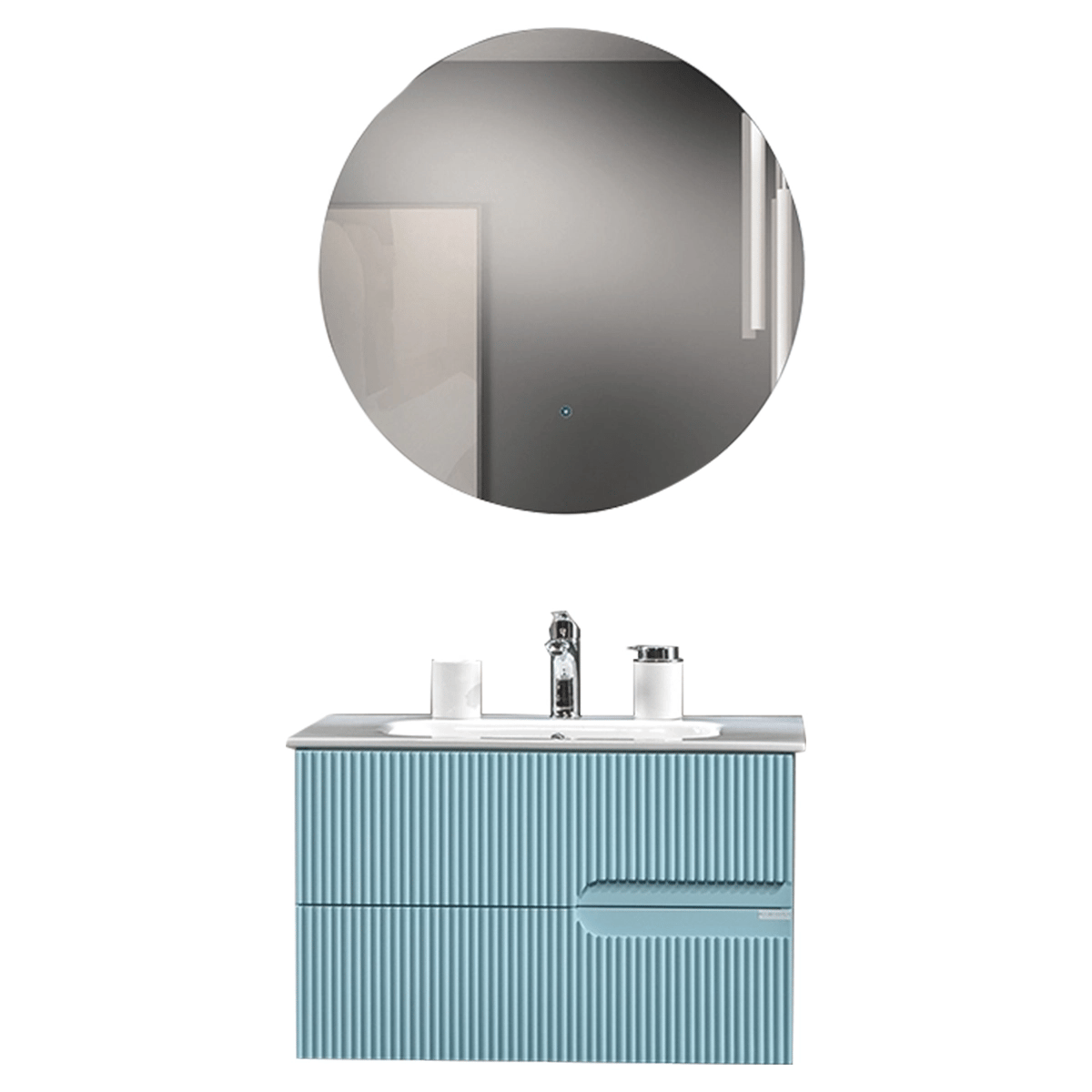 Bagnora Allegro 80 cm Mdf Banyo Dolabı İce Blue