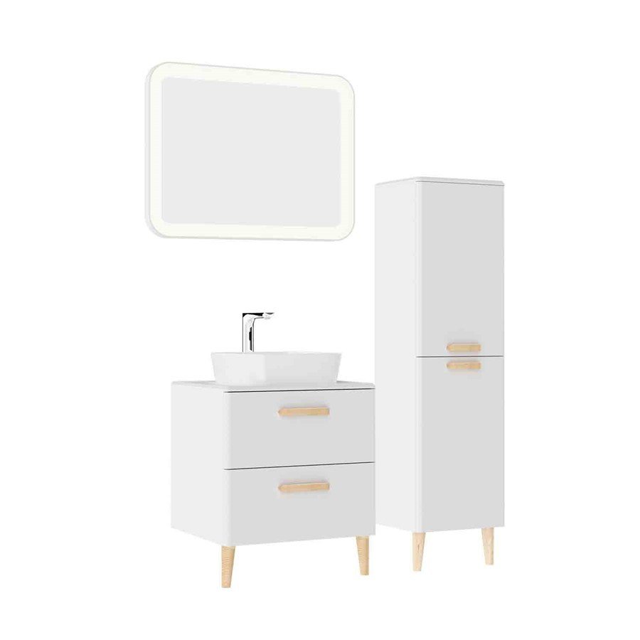 Creavit Patara 60 cm Banyo Dolabı Mat Beyaz