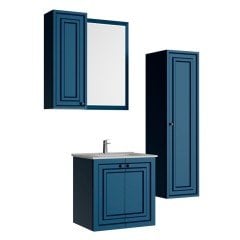 Creavit Kayra 60 cm Banyo Dolabı Safir Mavi