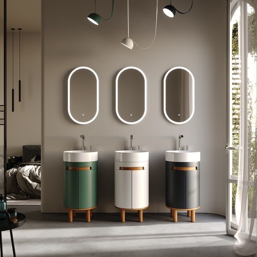 Smart Masal 42 cm Mat Beyaz Banyo Dolabı