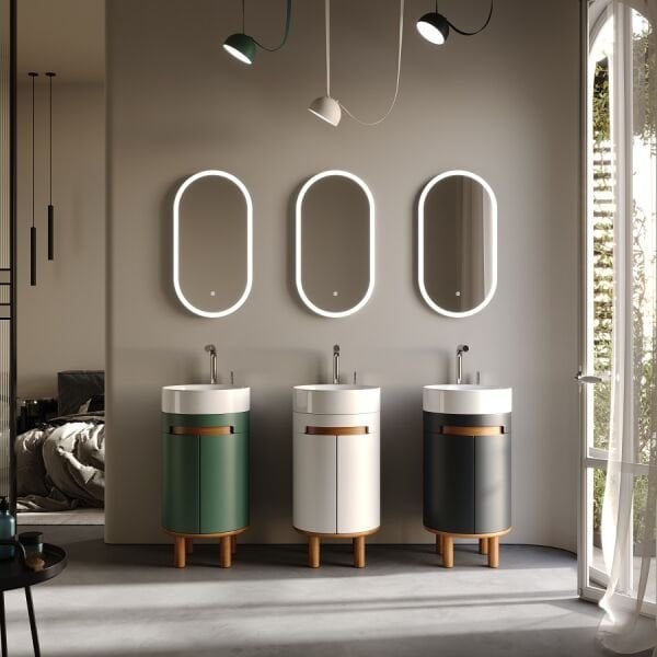 Smart Masal 42 cm Mat Beyaz Banyo Dolabı