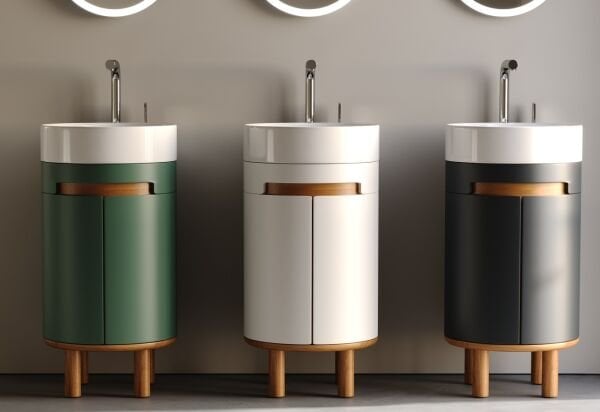 Smart Masal 42 cm Mat Beyaz Banyo Dolabı