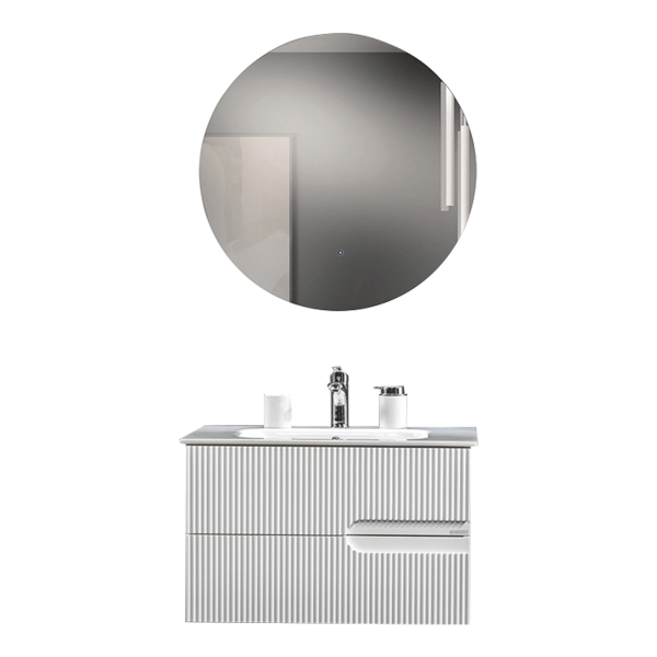 Bagnora Allegro 80 cm Mdf Banyo Dolabı Beyaz