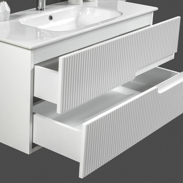 Bagnora Allegro 80 cm Mdf Banyo Dolabı Beyaz