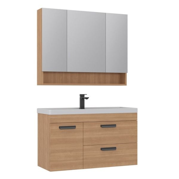 Orka Nova 100 cm Morgana Kiraz Banyo Dolabı boy dolabı istemiyorum