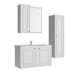 Creavit Kayra 100 cm Banyo Dolabı Mat Beyaz