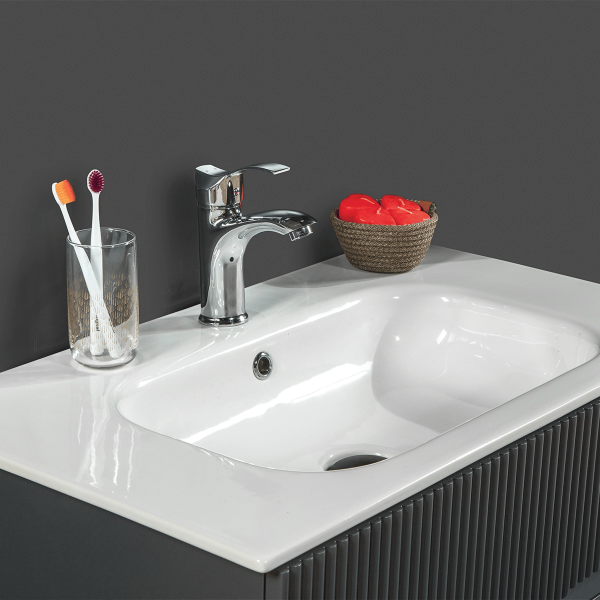 Bagnora Allegro 100 cm Mdf Banyo Dolabı Antrasit