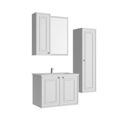 Creavit Kayra 80 cm Banyo Dolabı Mat Beyaz