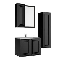 Creavit Kayra 80 cm Banyo Dolabı Mat Antrasit